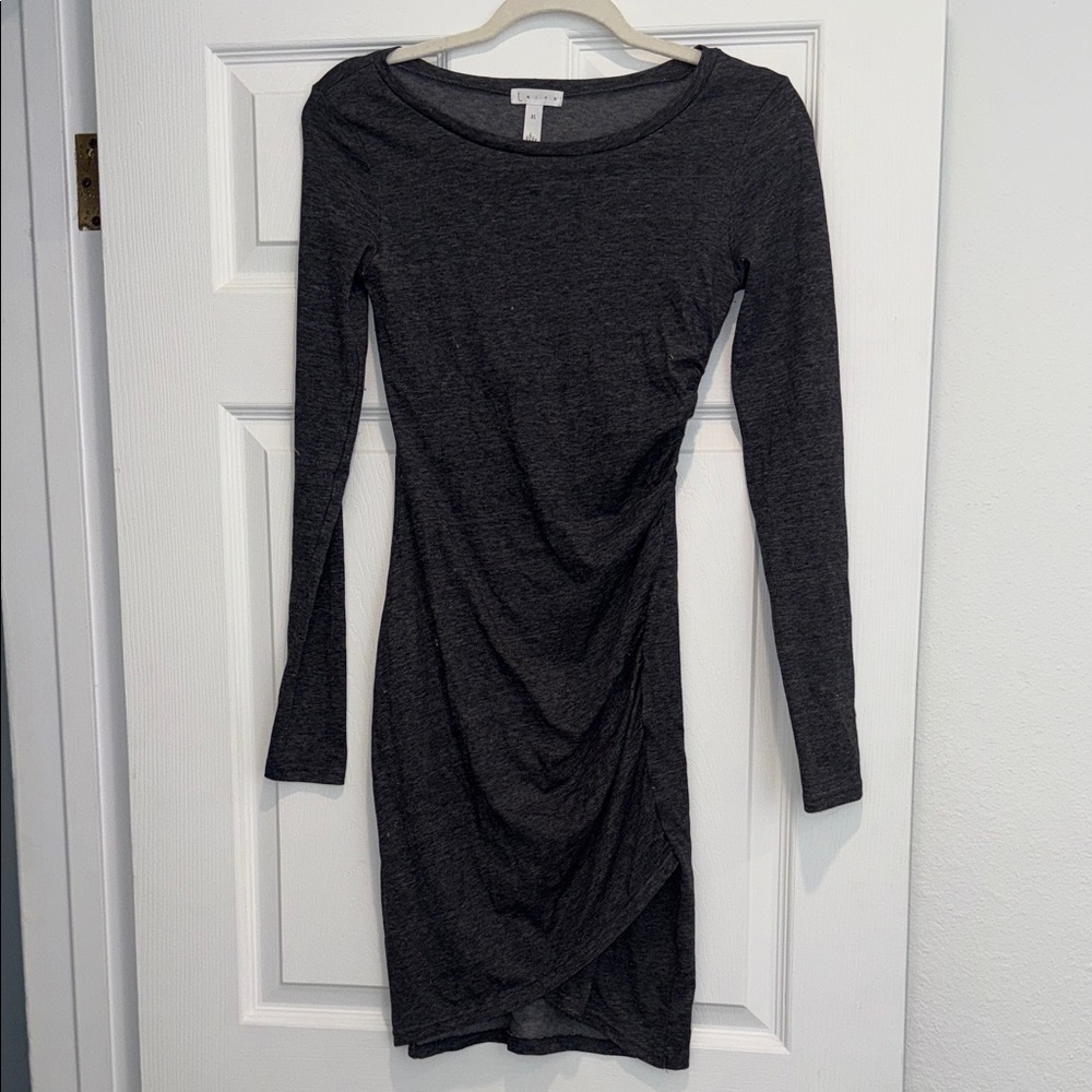 Leith Charcoal Long Sleeve Dress